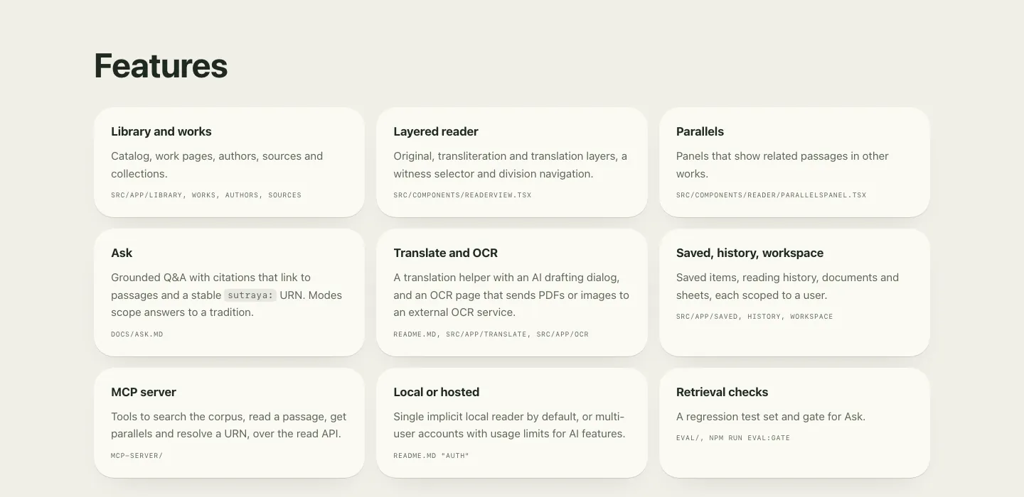 What the prototype includes: library, reader, parallels, Ask, translate and OCR